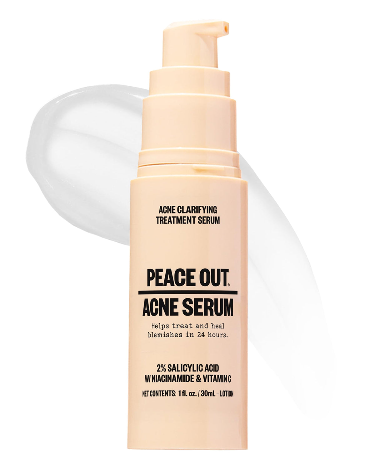 PEACE OUT front bottle showing packaging and product name for easy identification