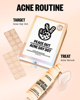 PEACE OUT open blister pack displaying neat single-use Day Dots