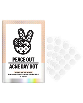 PEACE OUT front packaging showing 40-count and clear benefits