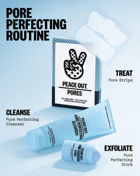 PEACE OUT on bathroom counter in routine setting for daily use benefit