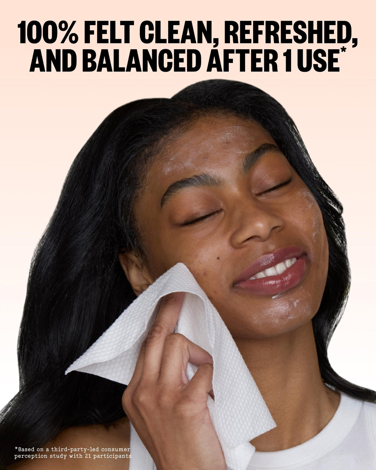 PEACE OUT open packaging revealing stacked disposable towels for hygiene