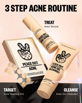 PEACE OUT removing patch leaving no residue to show gentle non-irritating removal
