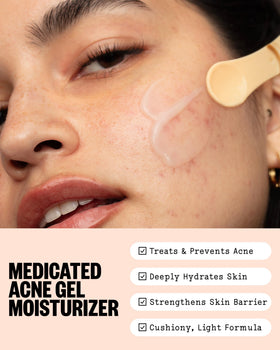 PEACE OUT gel-cream texture closeup highlighting silky, lightweight hydration