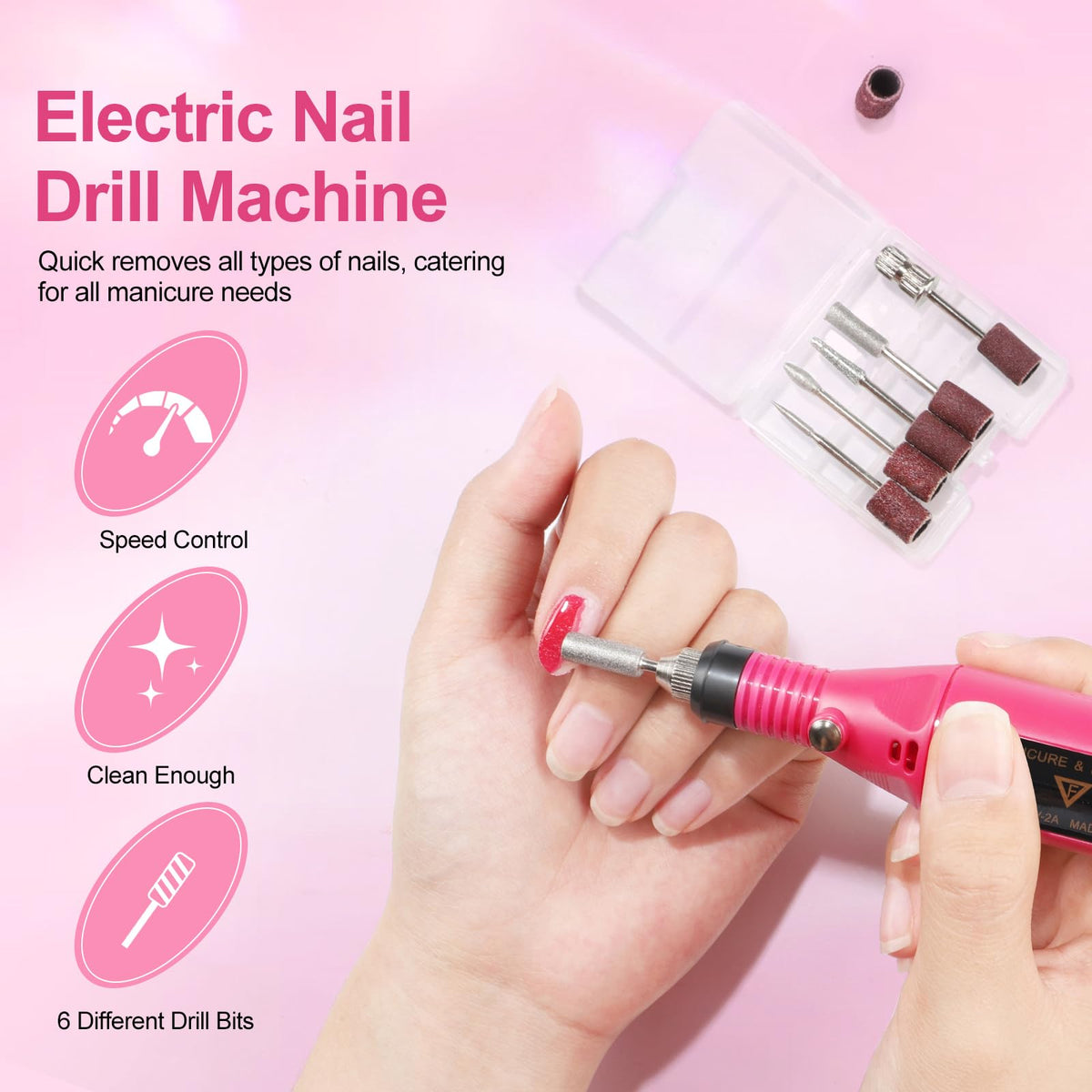 PEACECOLOR 200 half-cover nail tips in storage box for quick sizing and application