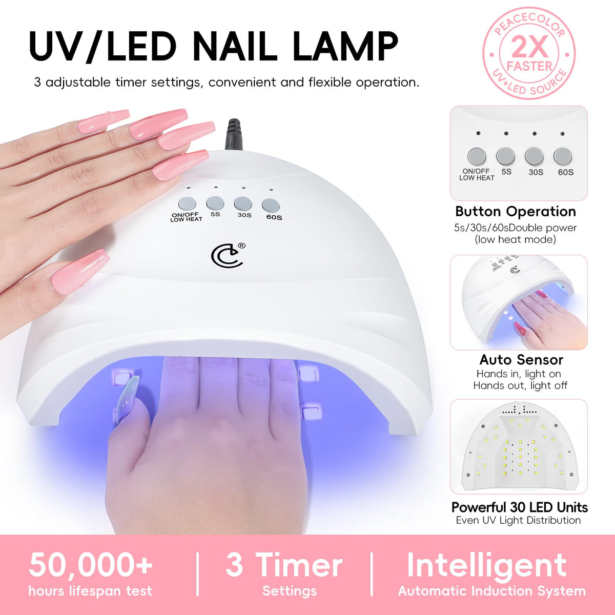PEACECOLOR manicure application in use demonstrating professional results
