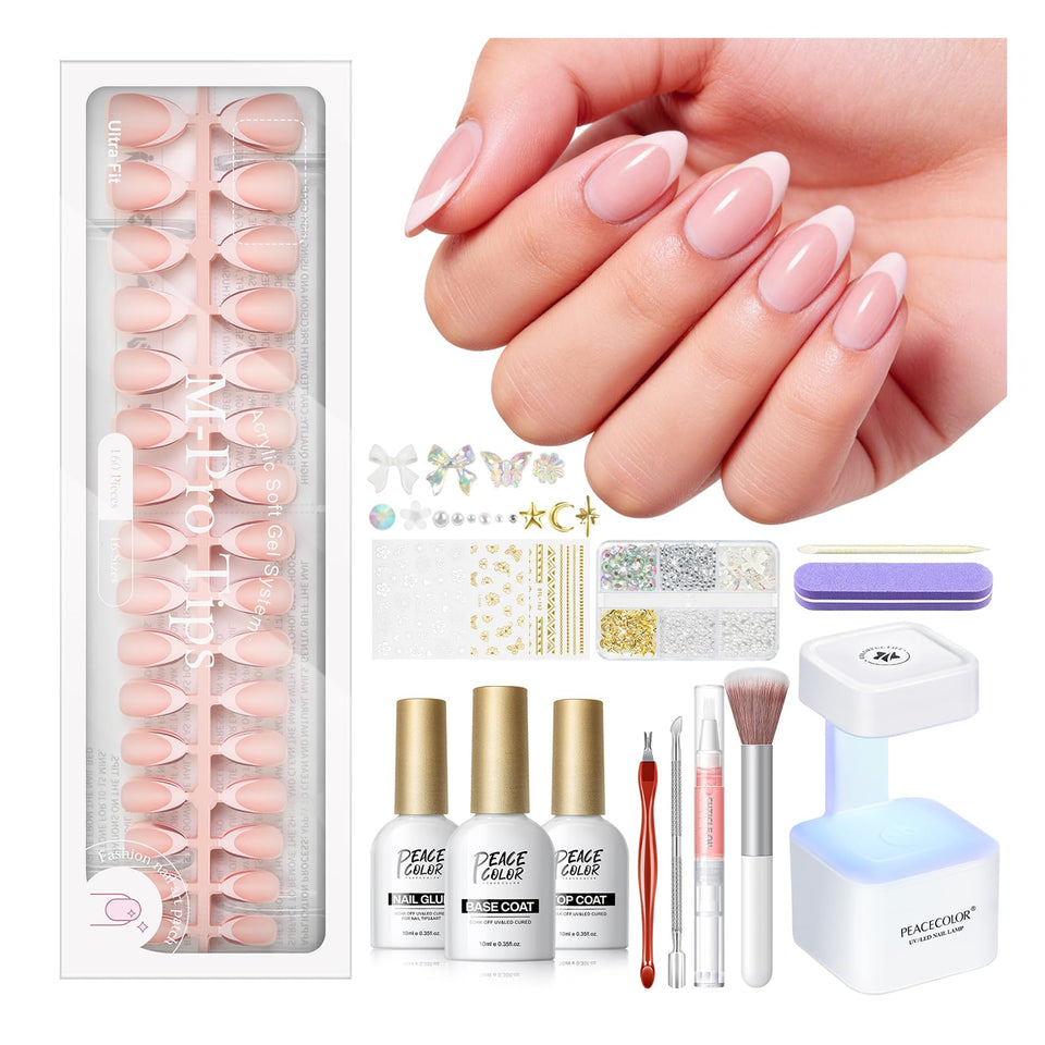 PEACECOLOR front packaging showing full French almond kit convenience