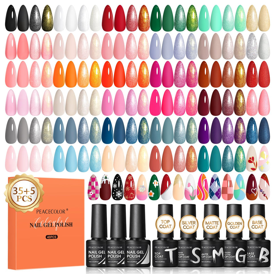 PEACECOLOR front packaging showing full 40-piece set and value