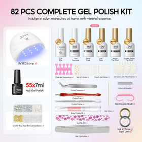 PEACECOLOR lifestyle image of woman using the kit at home for salon look