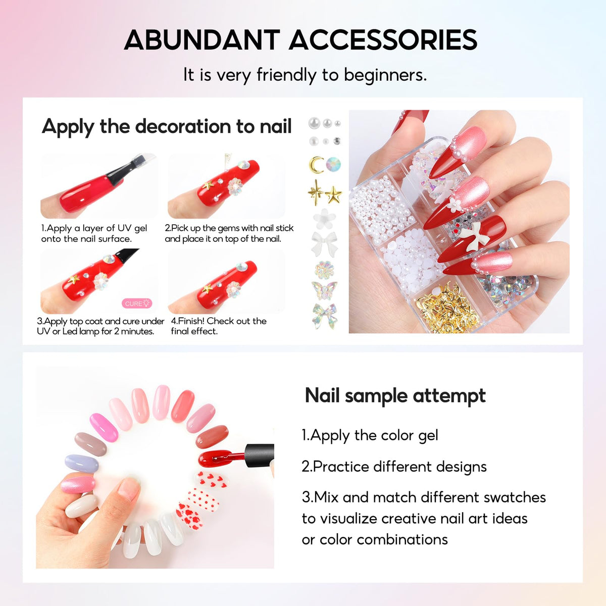 PEACECOLOR manicure tools and remover bottle for tidy application and corrections