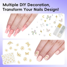 PEACECOLOR manicure tools and accessories flatlay for complete setup
