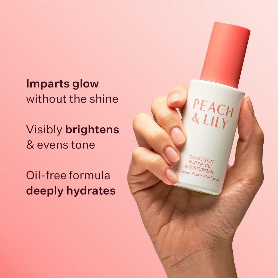 Peach & Lily application on hand showing quick-absorbing benefit
