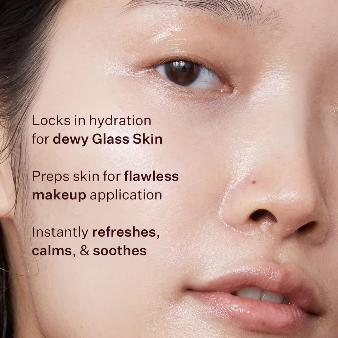 Peach & Lily close-up of clear lightweight texture for non-sticky hydration