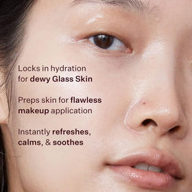 Peach & Lily close-up of clear lightweight texture for non-sticky hydration