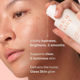 Peach & Lily close-up of serum texture highlighting lightweight hydration