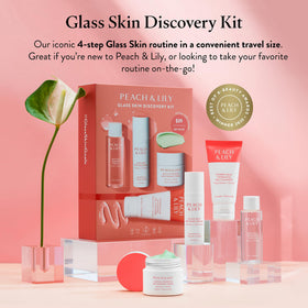 Peach & Lily cleanser gel texture demonstrating gentle lather and hydration