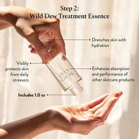 Peach & Lily serum dropper delivering concentrated smoothing treatment