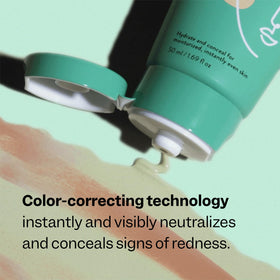 Peach Slices applied to hand demonstrating coverage and natural color correction