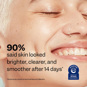 Peach Slices serum applied on skin demonstrating smooth, lightweight feel