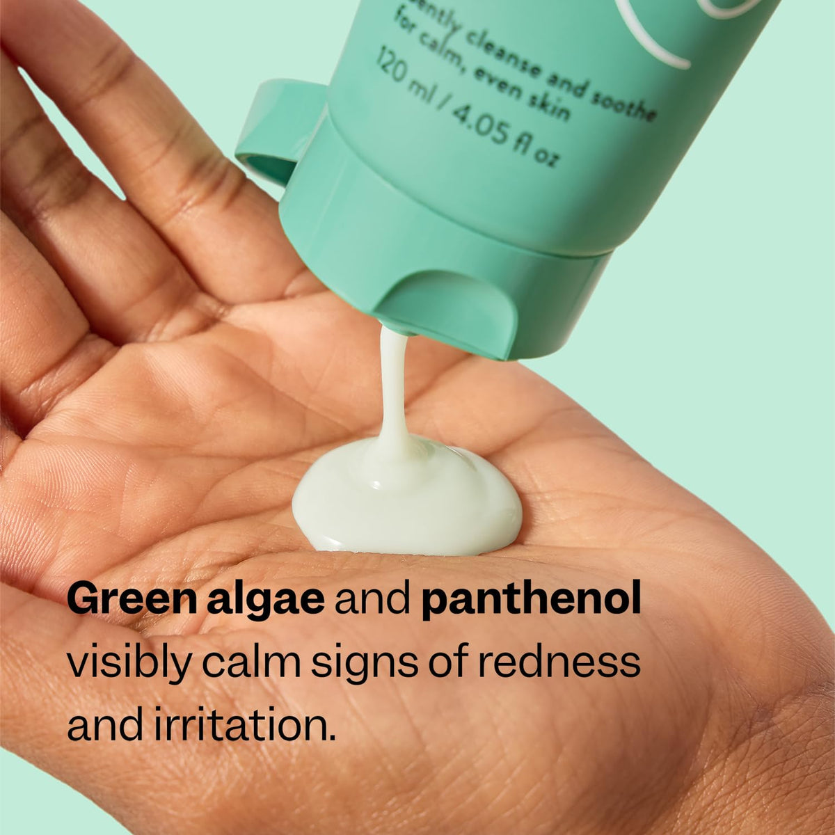 Peach Slices shown in hand during application to demonstrate gentle use