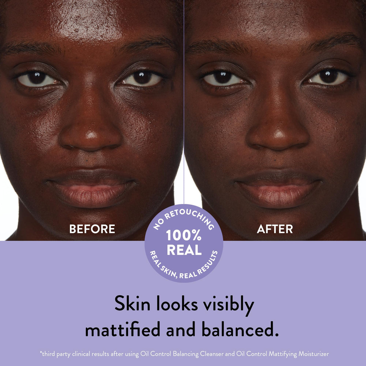 Peach Slices in bathroom routine setting showing layering with serums for matte look