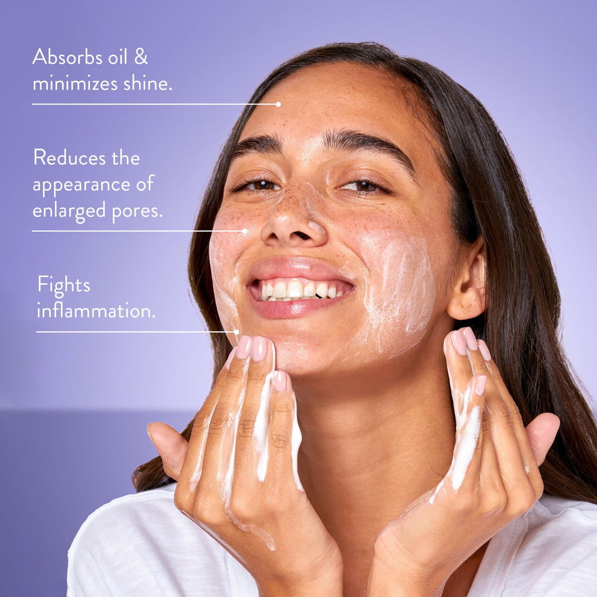 Peach Slices pump dispensing gel into hand for easy application