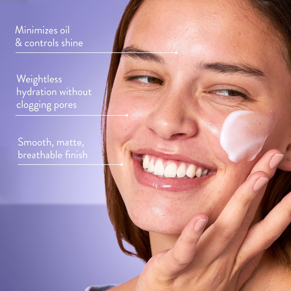 Peach Slices pump dispenser texture highlighting lightweight non-greasy feel
