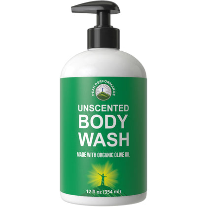 Peak Performance front bottle showing clean unscented label and benefits