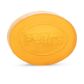 Pears single bar close-up highlighting translucent texture and gentle moisture