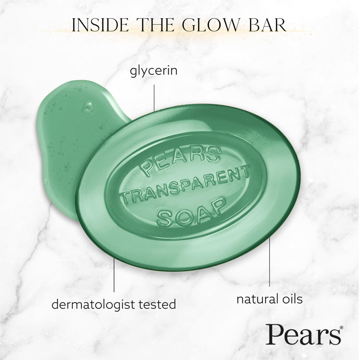 Pears side view with weight label visible and clear product sizing benefit
