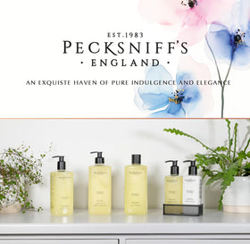 Pecksniff's foam on hands in use showing gentle cleansing and fresh scent