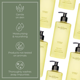 Pecksniff's creamy foam texture demonstrating gentle cleansing and moisturising benefit