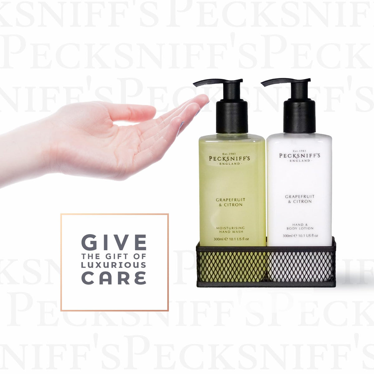 Pecksniff's ingredients label detail highlighting transparency and product clarity