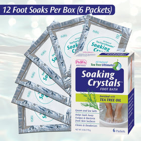 Pedifix close-up of an individual packet emphasizing travel-ready convenience