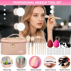 Peenice brushes and sponges close-up showing soft fibers and easy blending