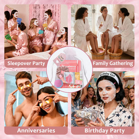 Peenice styled party table with 12 favor sets for effortless gifting