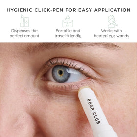 Peep Club LidStick removing eye makeup gently to leave lids conditioned and refreshed