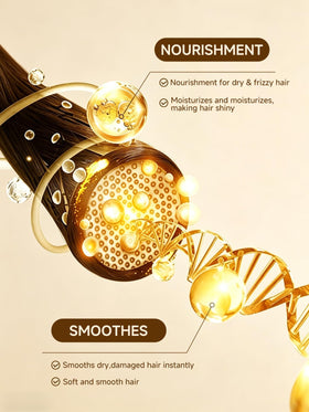 pekinly argan hair oil dropper and texture highlighting lightweight absorption