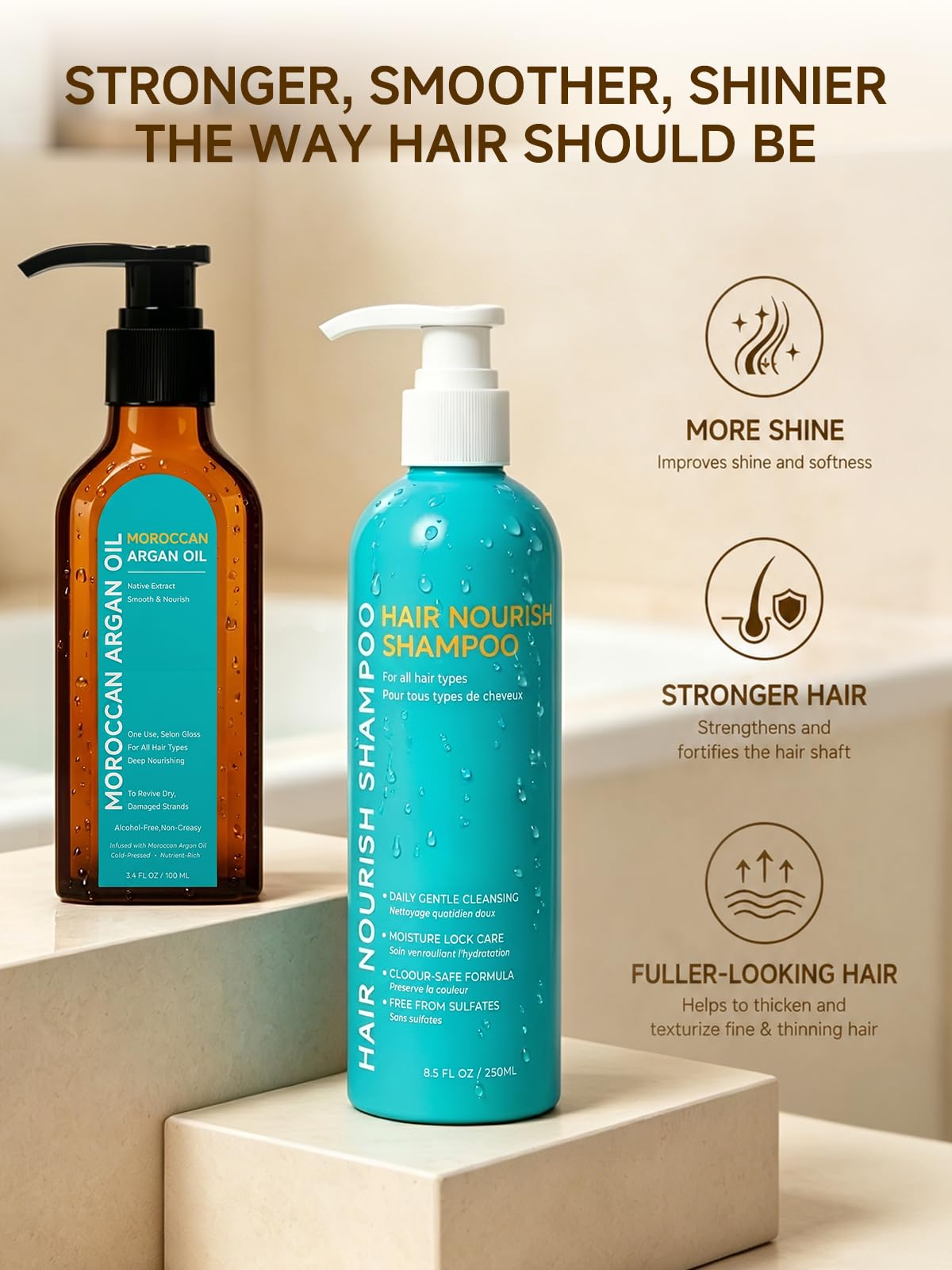 pekinly shampoo lather on hair demonstrating gentle cleansing and hydration