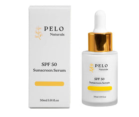 PELO Naturals close-up of serum texture showing lightweight, non-greasy finish