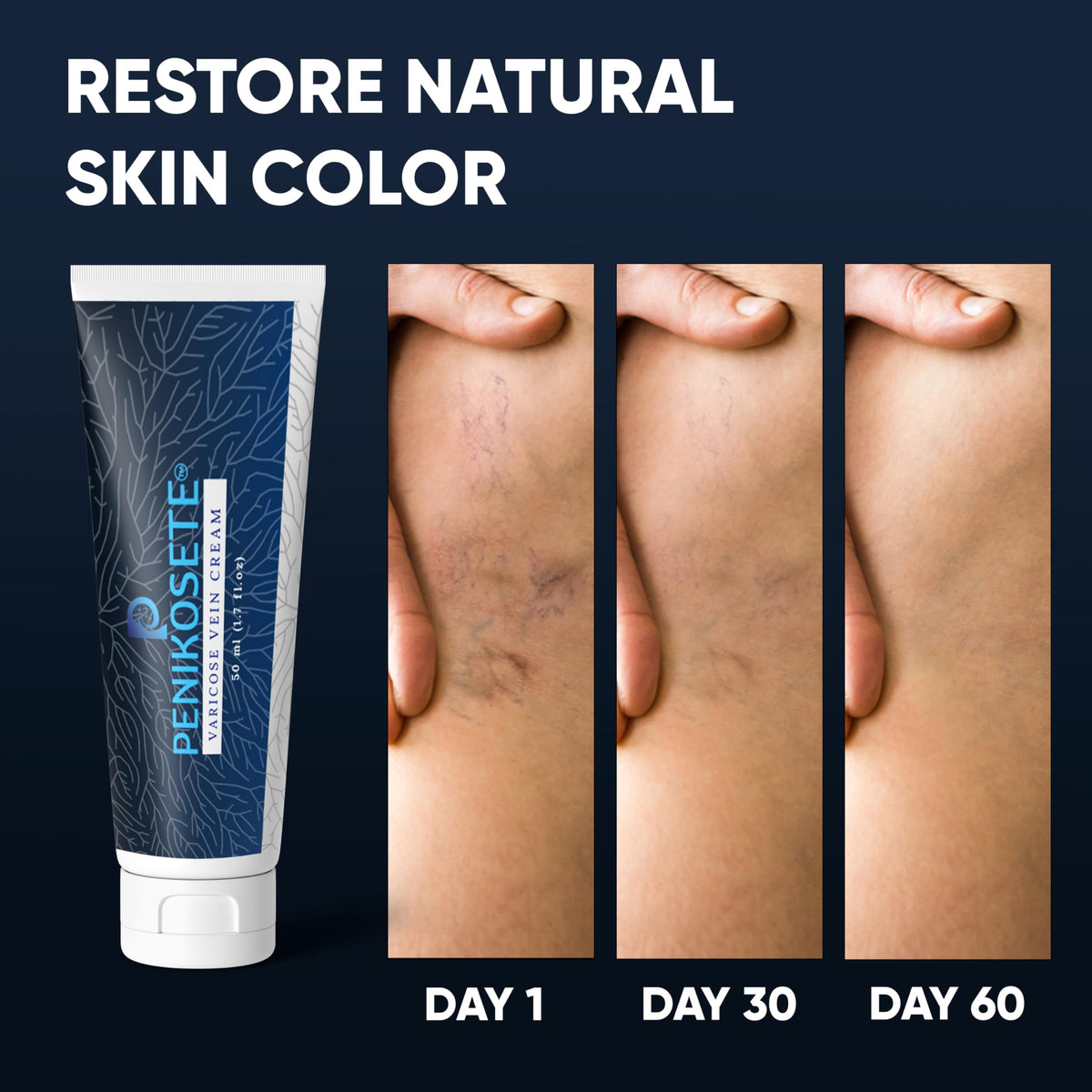 PENIKOSETE botanical ingredients arranged showing natural formulation benefit