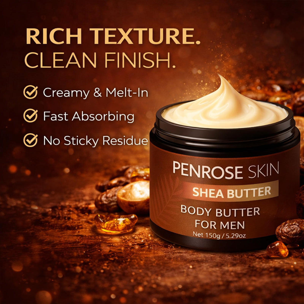 Penrose Skin application on arm demonstrating quick absorption and smooth finish