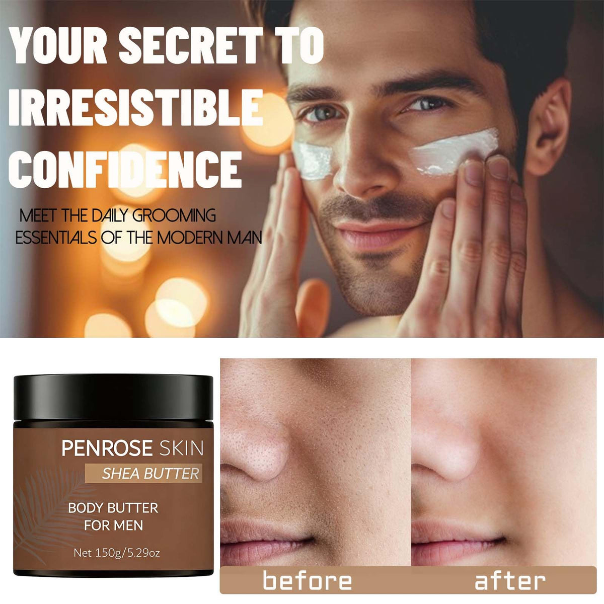 Penrose Skin packaging back label showing ingredient list for informed use