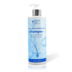 PeptideLabz bottle front packaging showing brand and active peptide benefits
