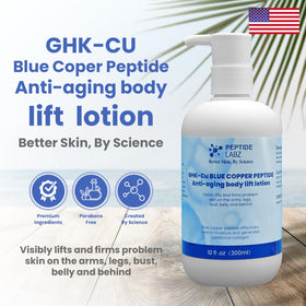 PeptideLabz ingredients label with key actives for visible skin support