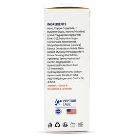 PeptideLabz scalp application demonstrating targeted use and easy absorption