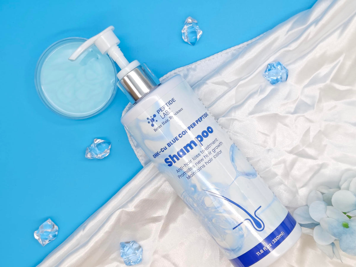 PeptideLabz application on scalp illustrating massage for follicle stimulation