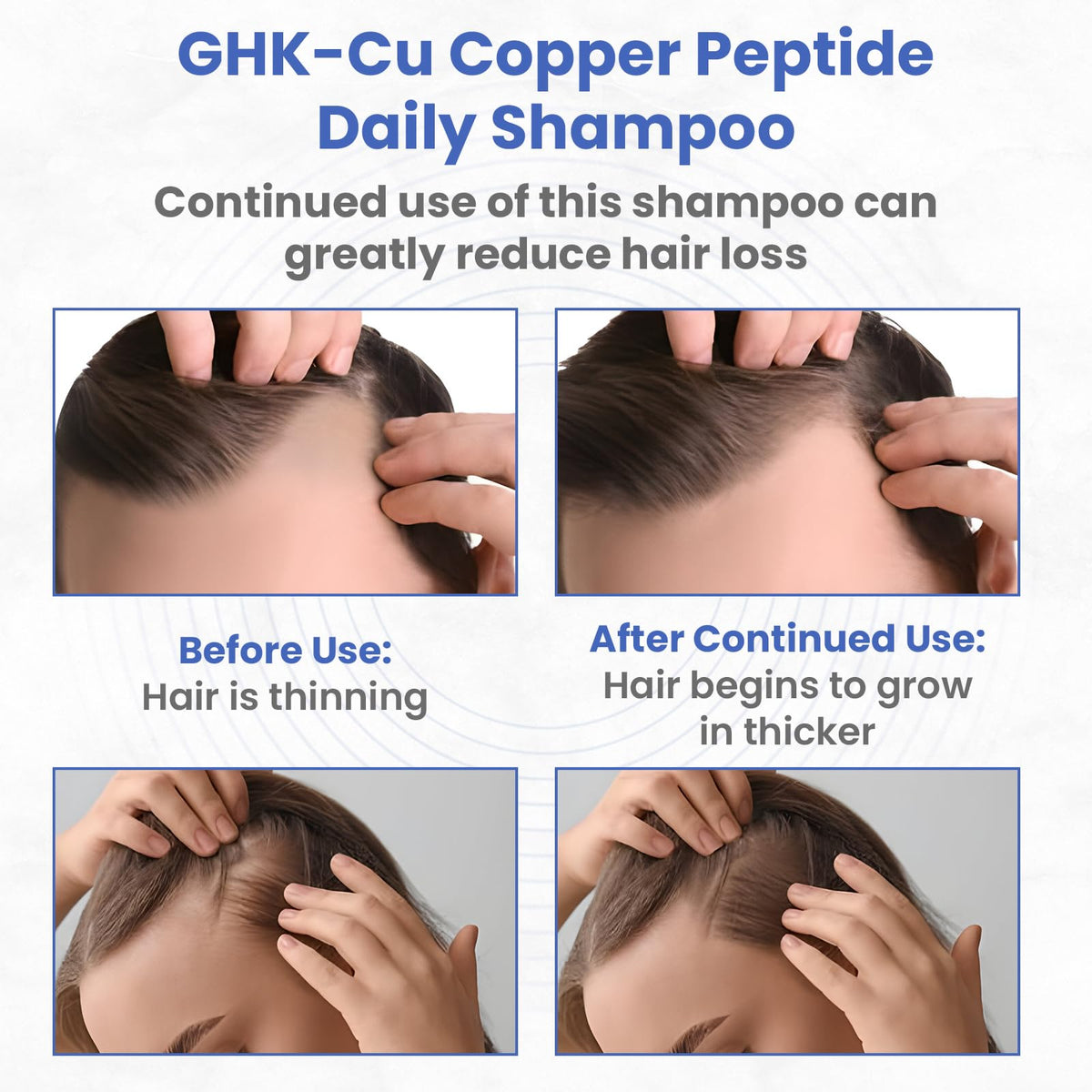 PeptideLabz shampoo pump and readable label promoting easy dispensing