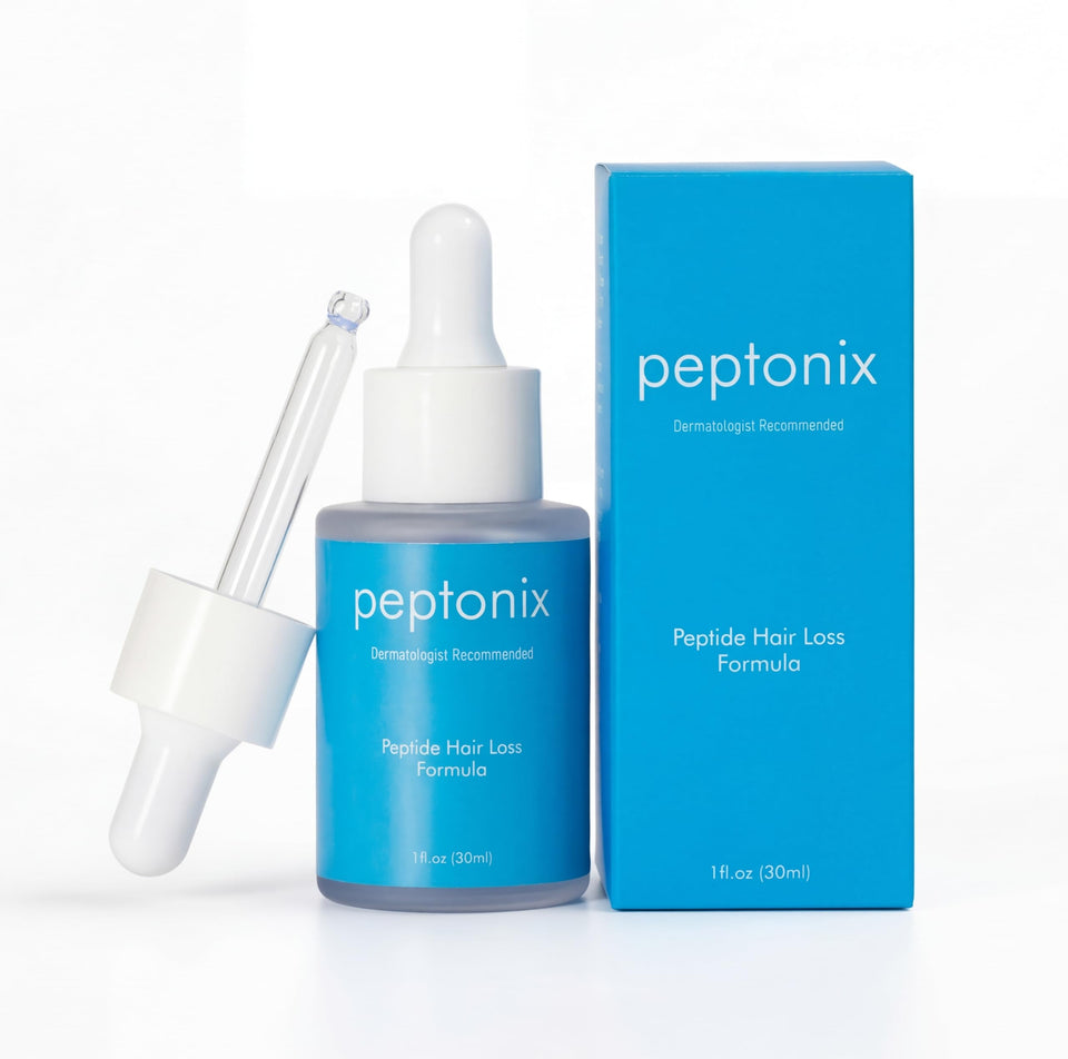 Peptonix bottle front view showing label and benefits
