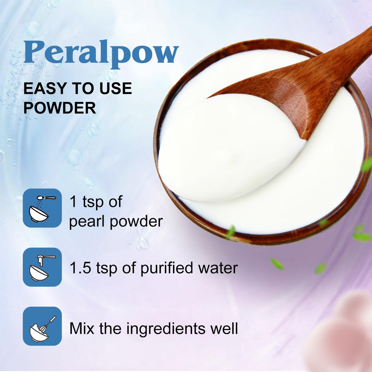 Peralpow blended into conditioner for shinier, stronger hair benefits