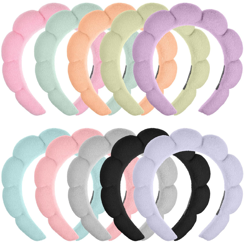 PercyEffie front view of headband pack showing colors and benefit of organization